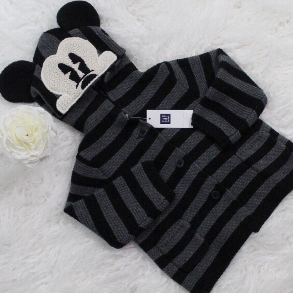 NWT Baby Gap Disney Mickey Mouse Garter Sweater - Picture 1 of 8